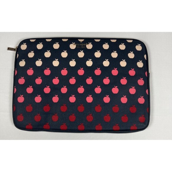 kate spade new york Handbags - Kate Spade Women Apple Print Navy Blue Padded Laptop Tablet Sleeve Case